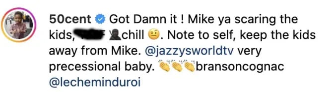 50 Cent reacts to Mike Tyson interview before fight: Chill bro