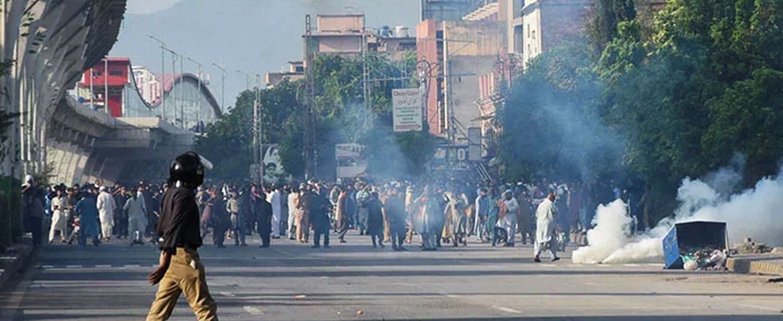 Overview of major cases against incarcerated Imran Khan Pakistan Tehreek-e-Insaf supporters gather for a rally as tear gas is used by police officers to disperse them, in Rawalpindi, September 28, 2024. — Reuters