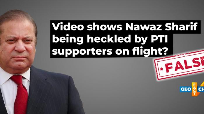 Fact-check: Nawaz Sharif heckled by PTI supporters on flight back to Pakistan?