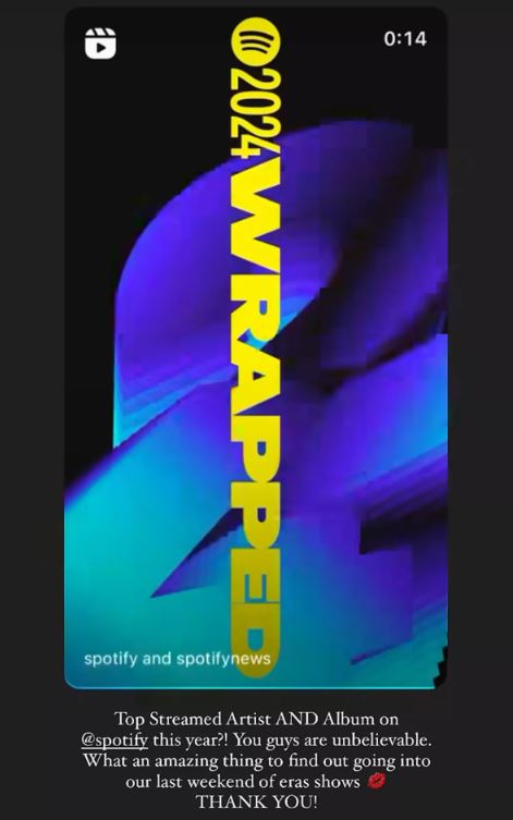 Taylor Swift expresses gratitude to unbelievable global fans