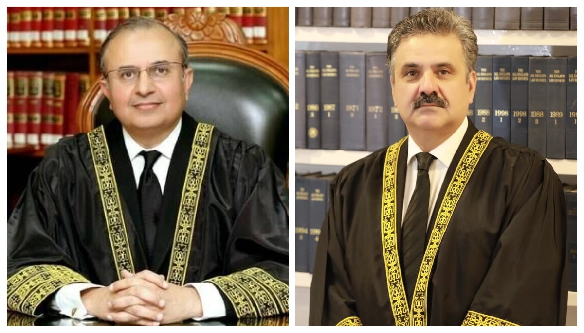 Chief Justice of Pakistan Yahya Afridi (right) and Justice Syed Mansoor Ali Shah. — Supreme Courts website