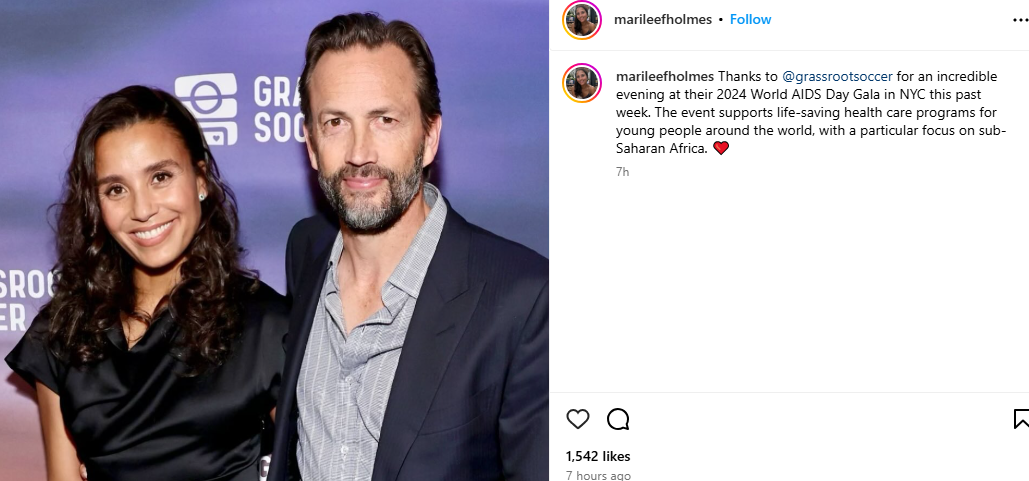 Amy Robachs ex Andrew Shue appears for rare outing with Marilee Fiebig