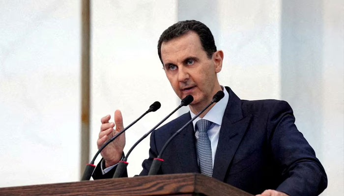 Syrias President Bashar al-Assad addresses the new members of parliament in Damascus, Syria in this handout released by SANA on August 12, 2020. — AFP