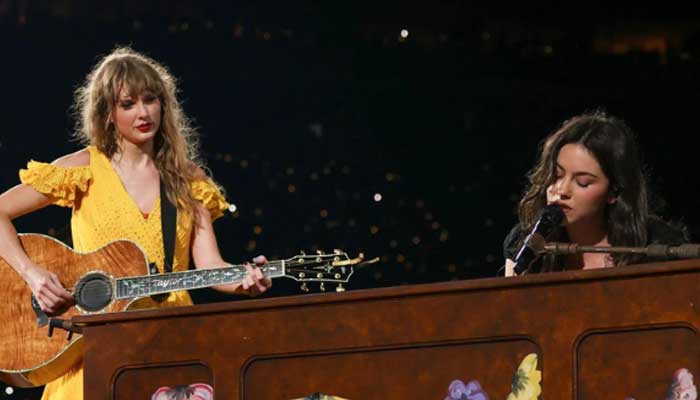 Gracie Abrams wipes away tears honoring Taylor Swift at Eras Tours finale