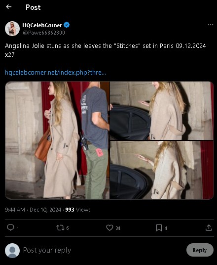 Angelina Jolie takes break in Paris after nabbing ninth Golden Globe nomination