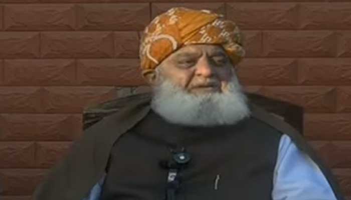 JUI-F chief Maulana Fazlur Rehman addressing press conference in Dera Ismail Khan, Khyber Pakhtunkhwa on December 12, 2024. — Screengrab via YouTube/Geo News