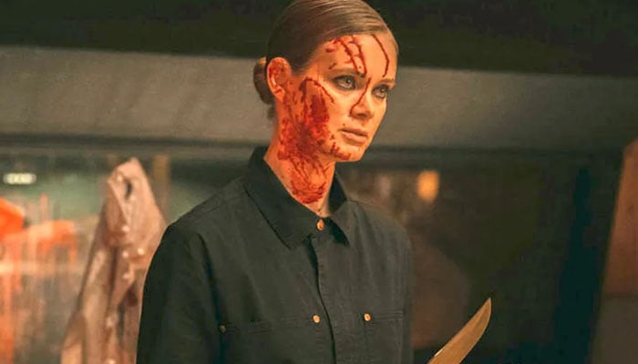 Sara Paxton plays Paige in Based on a True Story alongside Kaley Cuoco and Chris Messina