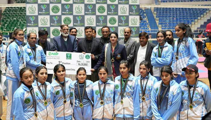 Medals were awarded by DDG Syed Naveed Ur Rehman to the talented players who showed amazing skill and teamwork on December 17, 2024. — Facebook/PakistanSportsBoard