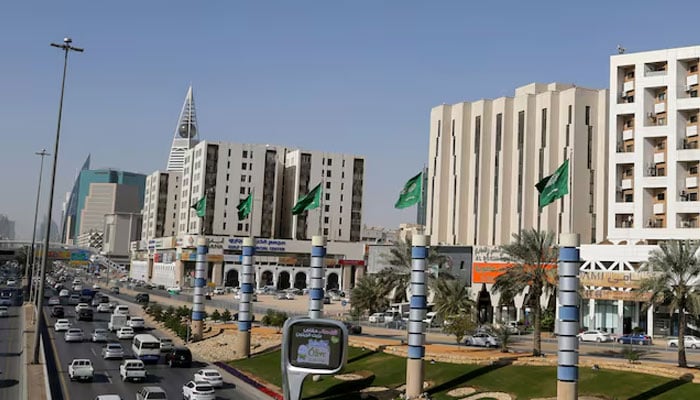 A view shows vehicles driving on a street in Riyadh, Saudi Arabia, February 16, 2021. — Reuters