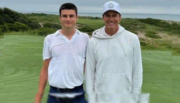 Tom Brady shares rare snaps with son Jack