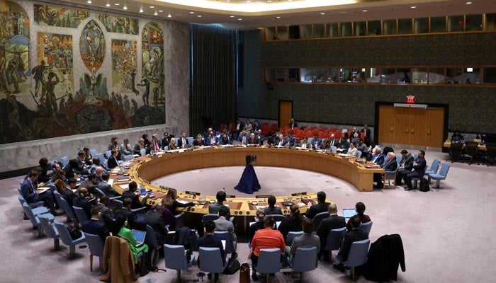The United Nations Security Council holds a meeting on the situation in Gaza, at U.N. headquarters in New York City, US, October 16, 2024. — Reuters