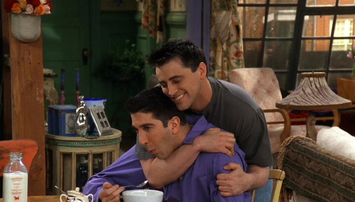 The Friends star raves about strong bond with costar
