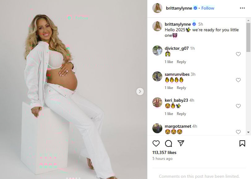 Brittany Mahomes shows baby bump as she awaits arrival of third child