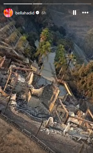 Bella Hadid reveals rare truth about her childhood home amid L.A. wildfires