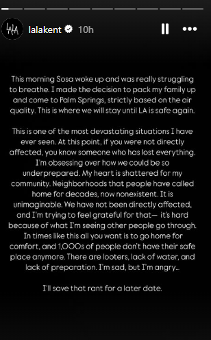 Lala Kent makes shocking revelation about L.A. devastating situation