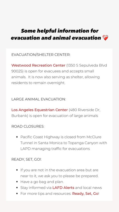 Jennifer Aniston airs plea for pets amid LA fires