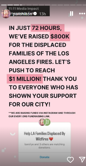 Paris Hilton makes major announcement amid Los Angeles disaster