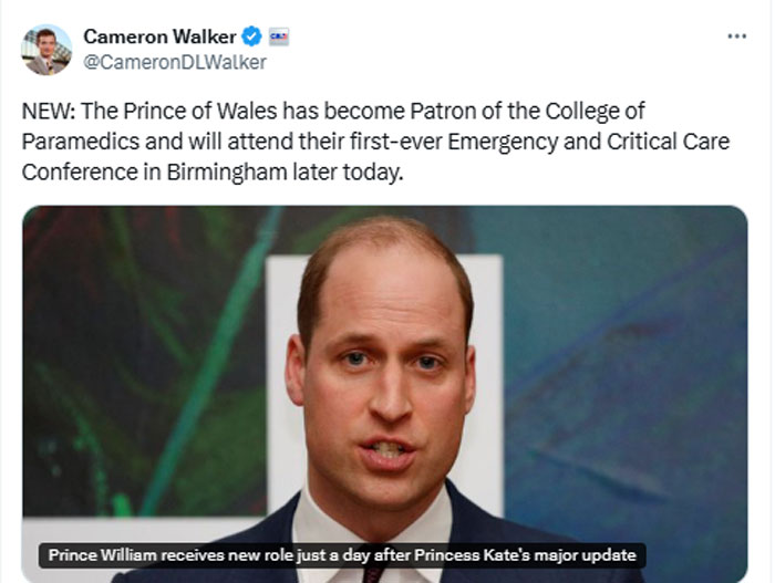 Prince Williams new major role announced as future king seizing more power