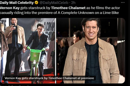 ‘BBC Radio 2’ host’s celebrity moment with Timothee Chalamet snapped recently