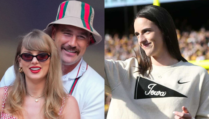 Taylor Swift celebrates Travis Kelce achievement with Caitlin Clark