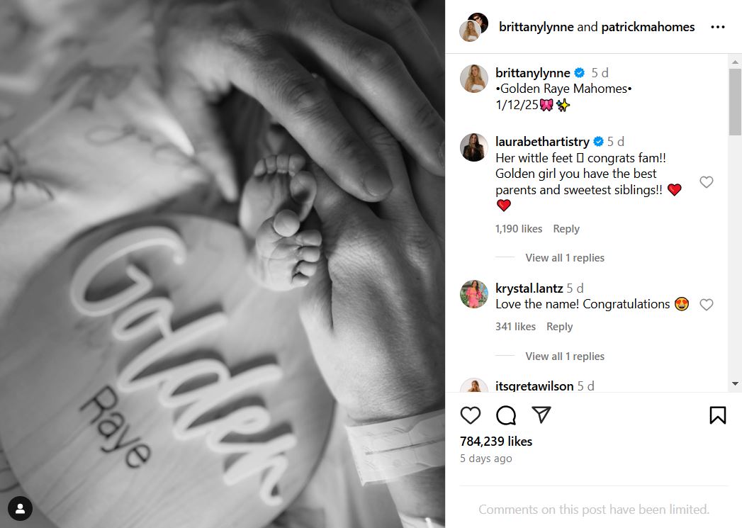 Brittany Mahomes makes first public appearance post third baby birth