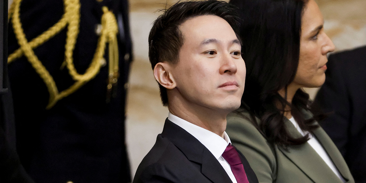 TikTok CEO Shou Zi Chew attending the inauguration ceremonies of Donald Trump and JD Vance in the Rotunda of the US Capitol on January 20, 2025 in Washington, DC. — Reuters
