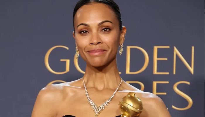 Zoe Saldana shows support for LA fire victims