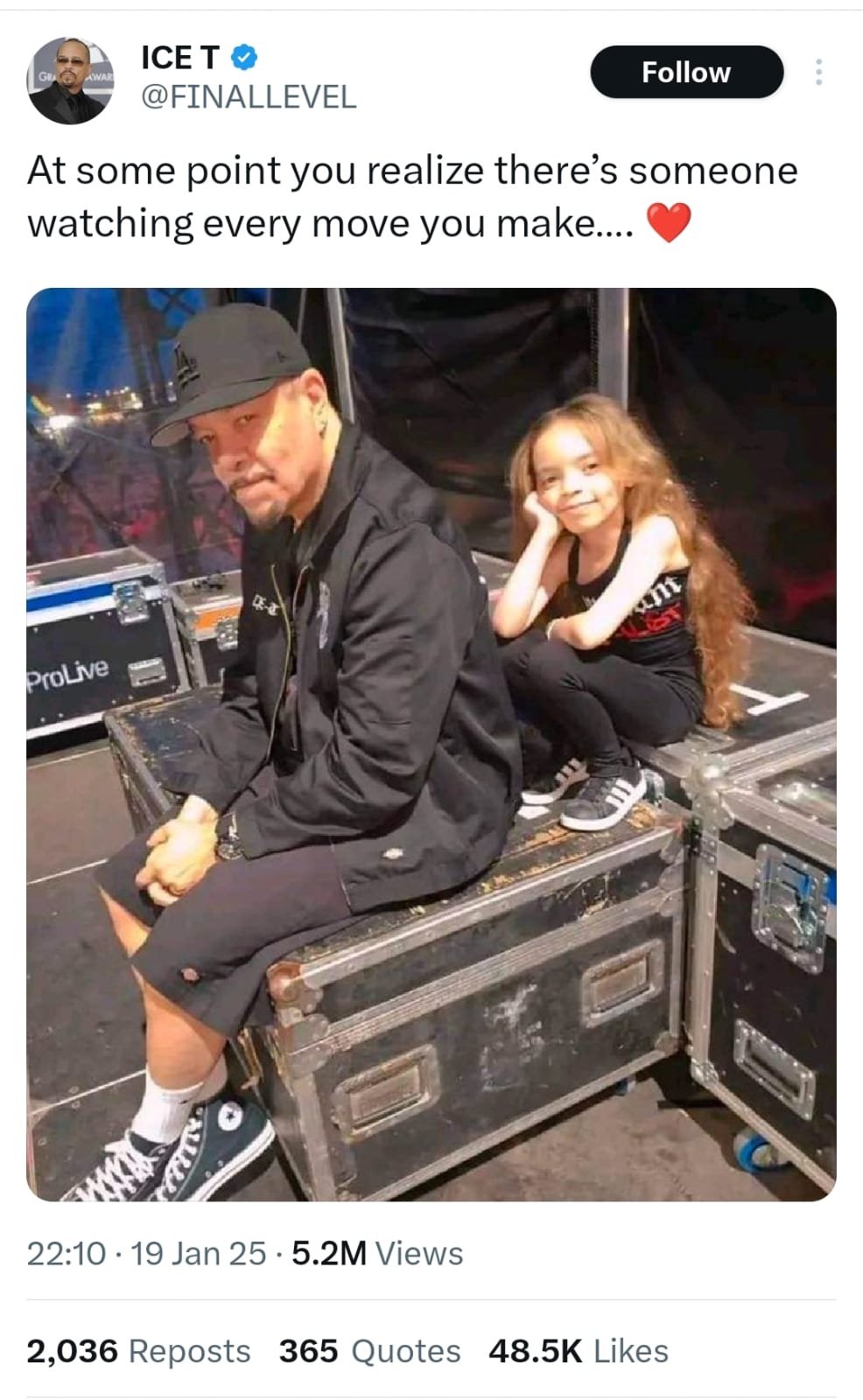 Ice-T shares rare picture with daughter