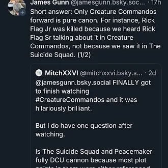 James Gunn gives major update about DCU canon
