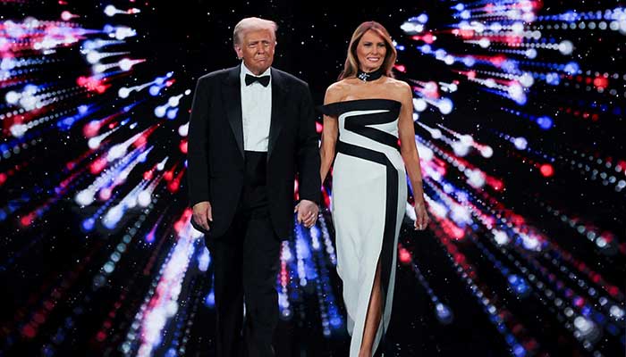 US President Donald Trump and his wife First Lady Melania Trump attend the Liberty Ball on Inauguration Day of Donald Trumps second presidential term in Washington, US, January 20, 2025. — Reuters