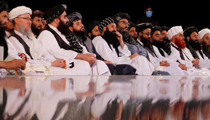 Taliban leaders attend the first-anniversary ceremony of the takeover of Kabul by the Taliban in Kabul, Afghanistan, August 15, 2022. — Reuters
