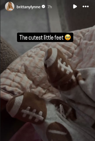 Brittany Mahomes gives rare glimpse of newborn baby daughter Golden