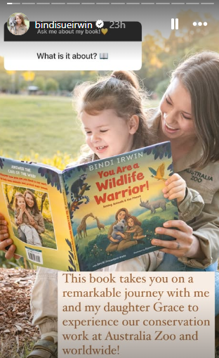 Bindi Irwin offers a glimpse into her first book post release