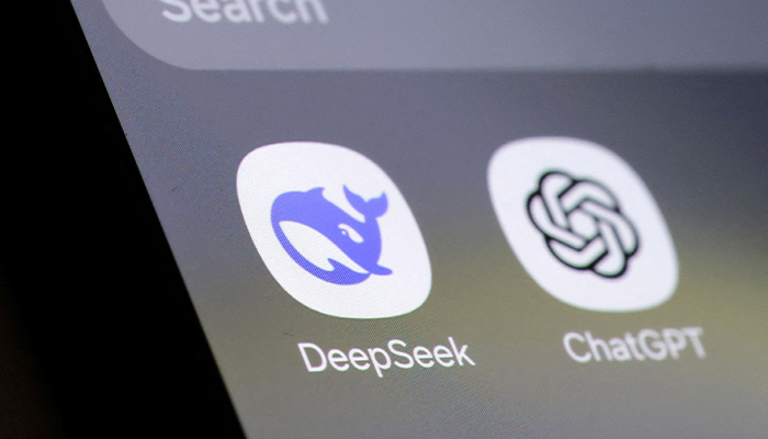 Deepseek and ChatGPT app icons are seen in this illustration taken Jan. 27, 2025. — Reuter