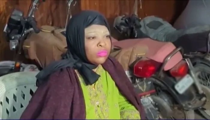American woman Onijah Andrew Robinson seen in this still taken from a video. — Geo News/YouTube