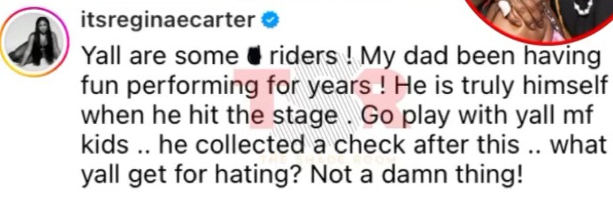 Lil Waynes daughter claps back at his haters