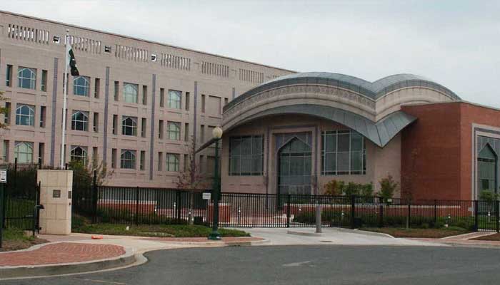 An outside view of the Pakistan Embassy in Washington, United States. — Facebook/Embassy of Pakistan, Washington DC
