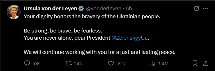Zelensky-Trump confrontation sparks worldwide reaction