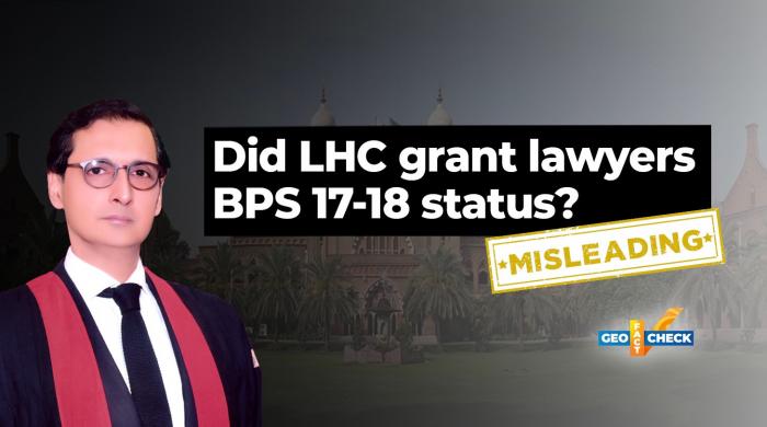 Fact-check: Did Lahore High Court grant lawyers in Punjab gazetted officer status?