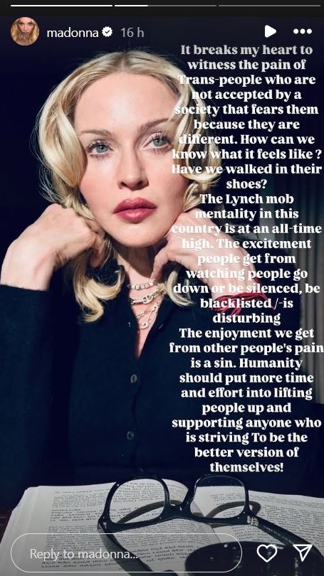 Madonna defends siding with Karla Sofia Gascon