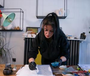 From urn to canvas: Turkish artist used ashes for portrait of deceased