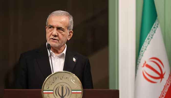 Iran's Pezeshkian rejected US talks under threats 1 Iranian President Masoud Pezeshkian looks during a press conference in Tehran, Iran. February 19, 2025. — Reuters