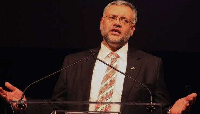 South Africas now expelled Ambassador to US Ebrahim Rasool speaks during an event in this undated image. — AFP/File