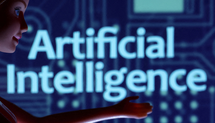 Artificial Intelligence words are seen in this illustration taken March 31, 2023. — Reuters