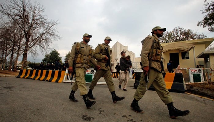 The image shows Pakistan Army personnel. — Reuters/File