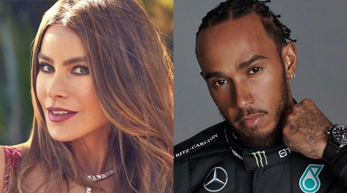Sofia Vergara and Lewis Hamilton