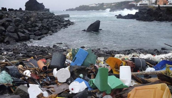 A beach littered with plastic garbage. — Reuters/File