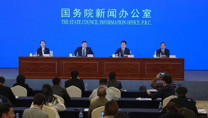 A press conference is held for the release of a white paper titled Human Rights in Xizang in the New Era in Lhasa, southwest Chinas Xizang Autonomous Region, on March 28, 2025. — Xinhua