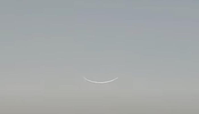 A view of a crescent in Lahore, March 30, 2025. — Screengrab via YouTube/Geo News