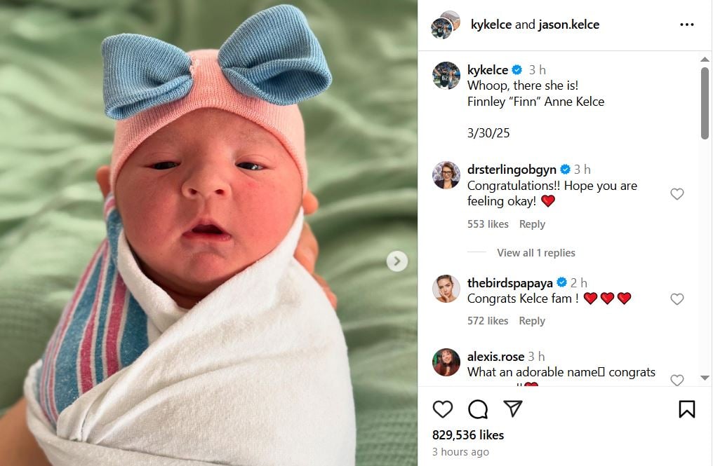 Jason, Kylie Kelce announce birth of fourth baby girl